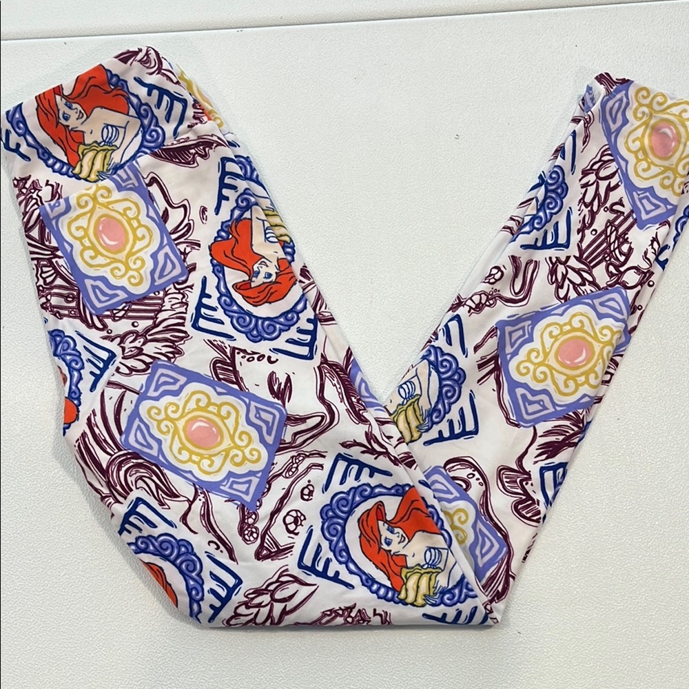 LuLaRoe Kids Leggings with Red, Blue, and Yellow Patterns